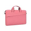 Portable 14.1 Laptop Tablet Bag With Dual Pockets And Soft Handle - Black - Image 11