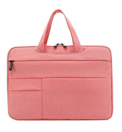 15.6 Inch Waterproof Laptop Handbag in Oxford Cloth - Pink