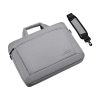 Portable 15 Inch Laptop Leather Handbag For Business Briefcase - Black - Image 3
