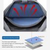 Portable 15 Inch Laptop Leather Handbag For Business Briefcase - Black - Image 7