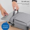 Portable 15 Inch Laptop Leather Handbag For Business Briefcase - Black - Image 12