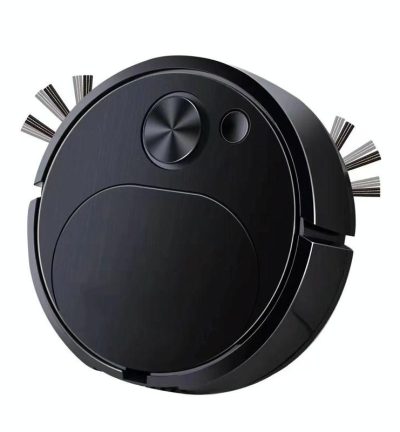 Smart Usb Charging Robot Vacuum for Family Cleaning - Black