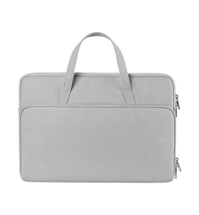 14.1-15.4 Inch Waterproof Laptop Bag - Durable and Stylish - Elegant Gray