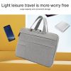 15.6 Inch Waterproof Laptop Handbag in Oxford Cloth - Grey - Image 6
