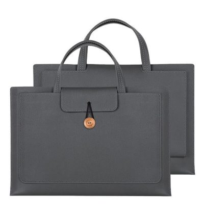 Portable Laptop Inner Bag with Elastic Thread Button - Dark Gray
