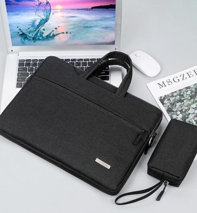 15.6 Inch Inner Bag with Power for Handbag and Laptop - Black