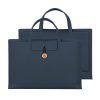 Portable Laptop Inner Bag with Elastic Thread Button - Black - Image 12