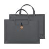 Portable Laptop Inner Bag with Elastic Thread Button - Black - Image 15