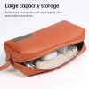 Waterproof Laptop Accessory Bag - Pu Leather - Dark Green - Image 6