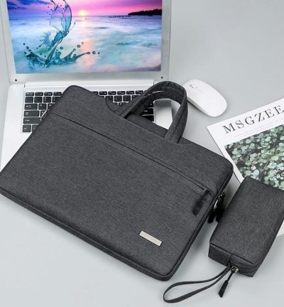 15.6 Inch Inner Bag with Power for Handbag and Laptop - Dark Grey