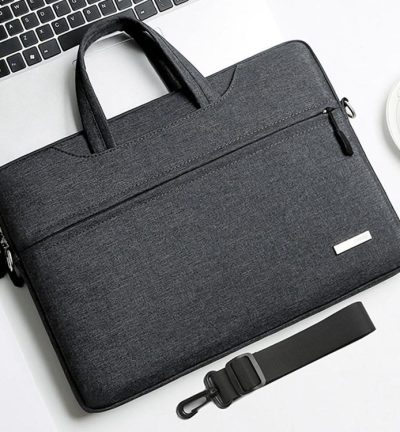 16.1 Inch Inner Bag with Shoulder Strap for Handbag or Laptop - Dark Grey