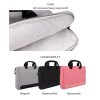 Waterproof Oxford Cloth Laptop Bag with Concealed Handle & Luggage Tie Rod - Pink - Image 8
