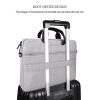 Waterproof Oxford Cloth Laptop Bag with Concealed Handle & Luggage Tie Rod - Pink - Image 12