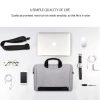 Waterproof Oxford Cloth Laptop Bag with Concealed Handle & Luggage Tie Rod - Pink - Image 15