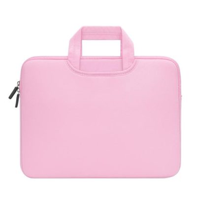 Portable Air Permeable Handheld Sleeve for 13.3 Laptops - 34x25.5x2.5cm - Pink