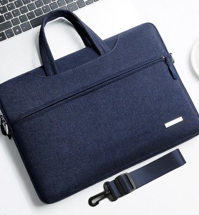 16.1 Inch Inner Bag with Shoulder Strap for Handbag or Laptop - Dark Blue