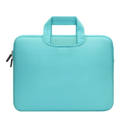 Portable Air Permeable Handheld Sleeve for 13.3 Laptops - 34x25.5x2.5cm - Green