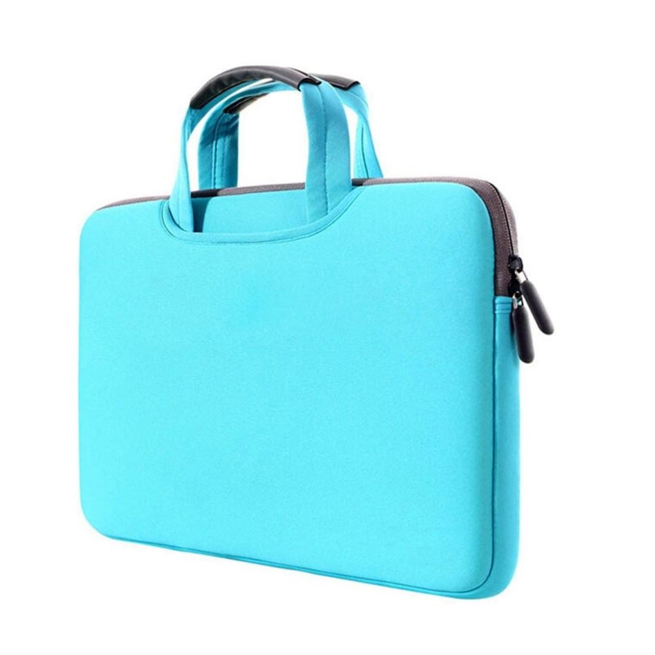 Portable Air Permeable Handheld Sleeve for Macbook Air / Pro and Laptops - 38x27.5x3.5cm 15.4 Inch - Green - Image 3