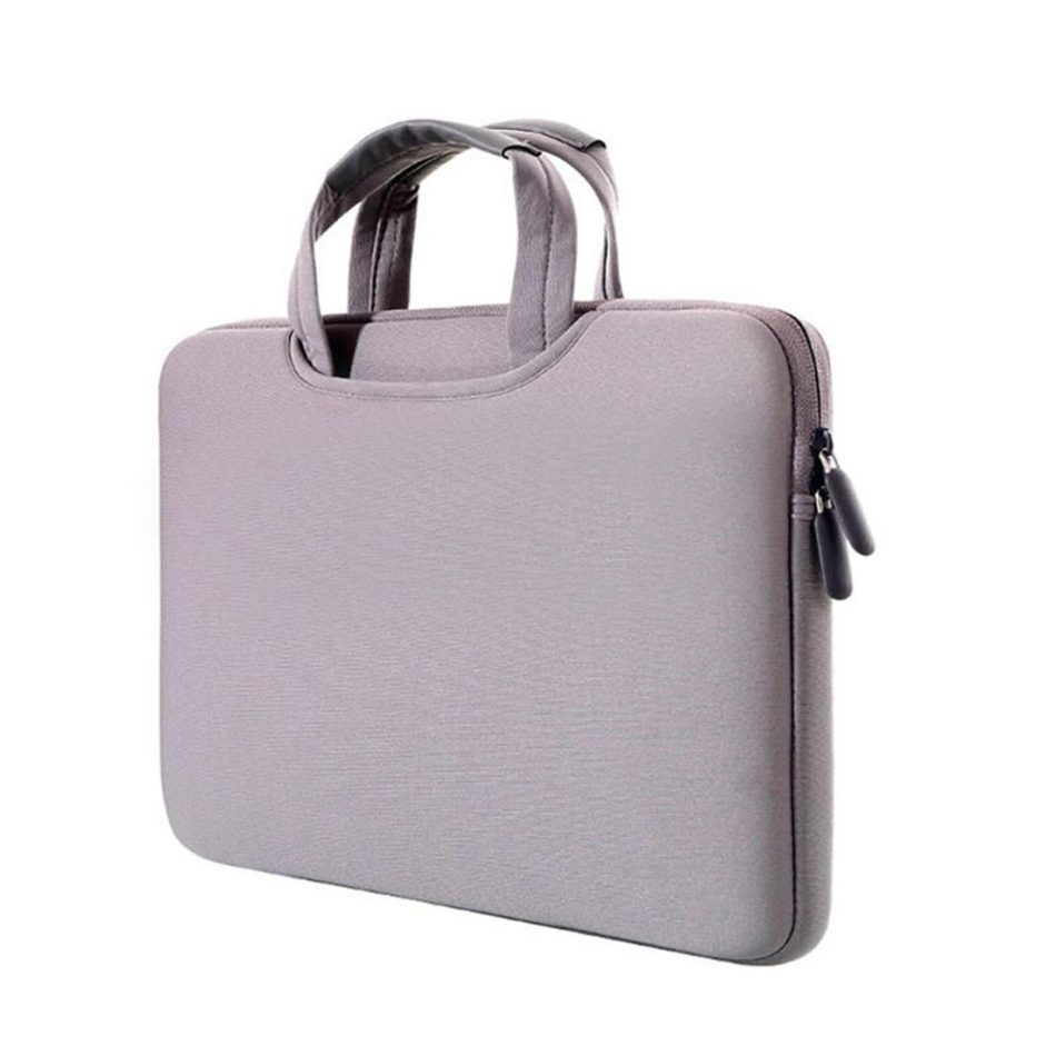 Portable Air Permeable Handheld Sleeve for Macbook Air / Pro and Laptops - 38x27.5x3.5cm 15.4 Inch - Green - Image 12
