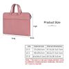 Waterproof Portable One-shoulder Handbag for 14.1 Laptops with Hidden Zipper and Suitcase Belt - Dark Gray - Image 9