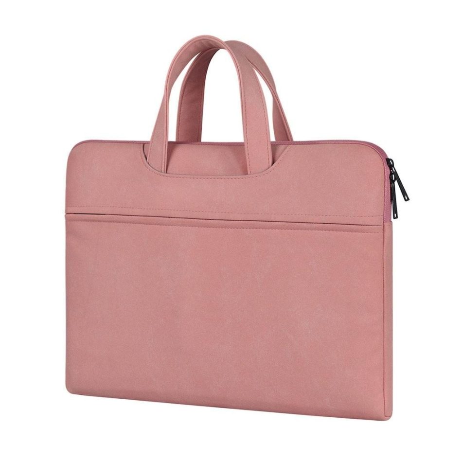 Waterproof Portable One-shoulder Handbag for 14.1 Laptops with Hidden Zipper and Suitcase Belt - Dark Gray - Image 11