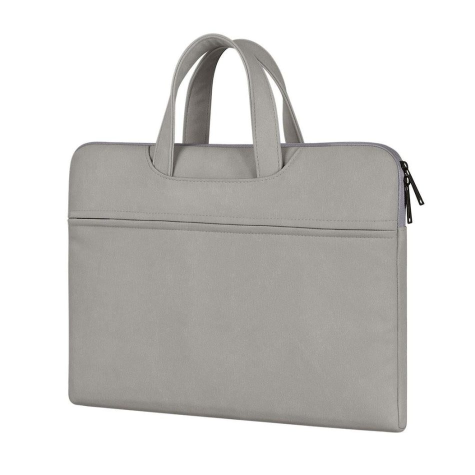 Waterproof Portable One-shoulder Handbag for 15.6 Laptops with Hidden Zipper and Suitcase Belt - Dark Gray - Image 15
