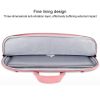 Waterproof Portable One-shoulder Handbag for 14.1 Laptops with Magic Stick & Suitcase Belt - Pu Leather Zipper Hidden Strap - Dark Gray - Image 8