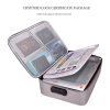 Waterproof Multi-layer Laptop Bag with Password Lock - Grey - Image 9