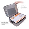 Waterproof Multi-layer Laptop Bag with Password Lock - Grey - Image 13