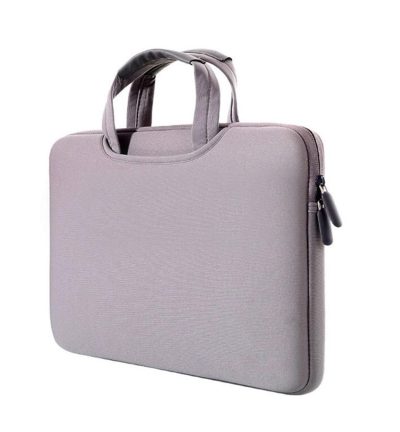 Portable Air Permeable Handheld Sleeve for Macbook Air / Pro and Laptops - 38x27.5x3.5cm 15.4 Inch - Grey
