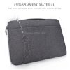 Waterproof Oxford Cloth Laptop Handbag With Trolley Strap - Grey - Image 4