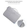 Waterproof Oxford Cloth Laptop Handbag With Trolley Strap - Grey - Image 7