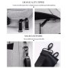 Expandable Laptop Bag - Waterproof Oxford Cloth Detachable Shoulder Strap - Grey - Image 6
