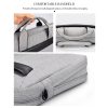 Expandable Laptop Bag - Waterproof Oxford Cloth Detachable Shoulder Strap - Grey - Image 7