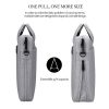 Expandable Laptop Bag - Waterproof Oxford Cloth Detachable Shoulder Strap - Grey - Image 11