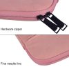 Waterproof Portable One-Shoulder Handbag For 13.3 Laptops With Hidden Zipper And Suitcase Belt - Light Grey - Image 5