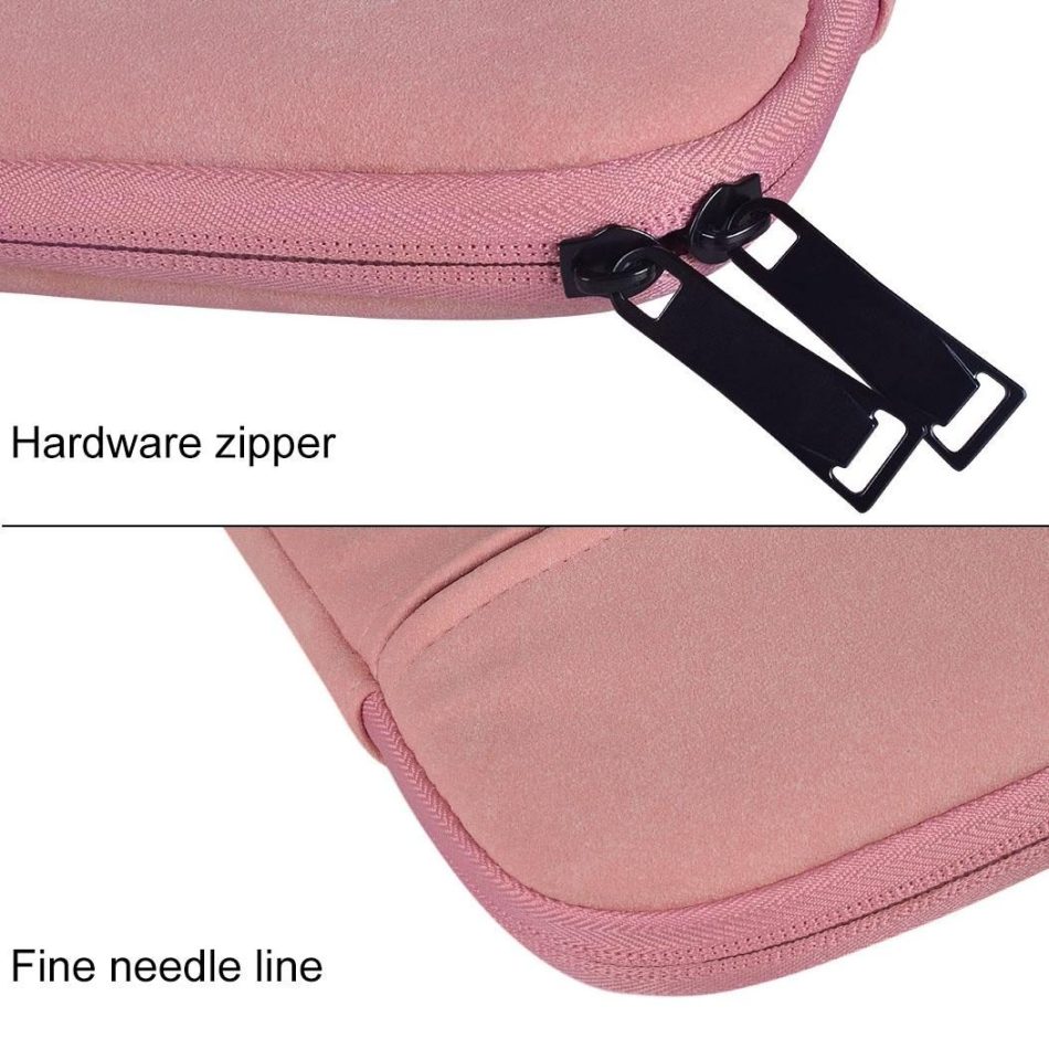 Waterproof Portable One-shoulder Handbag for 14.1 Laptops with Hidden Zipper and Suitcase Belt - Light Grey - Image 8