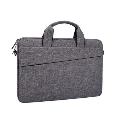 Portable 14.1 Laptop Tablet Bag With Dual Pockets And Soft Handle - Deep Space Gray