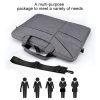 13.3 Inch Laptop Handbag With Hidden Strap And Suitcase Belt - Waterproof And Tear-Resistant - Navy Blue - Image 4