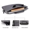 13.3 Inch Laptop Handbag With Hidden Strap And Suitcase Belt - Waterproof And Tear-Resistant - Navy Blue - Image 7