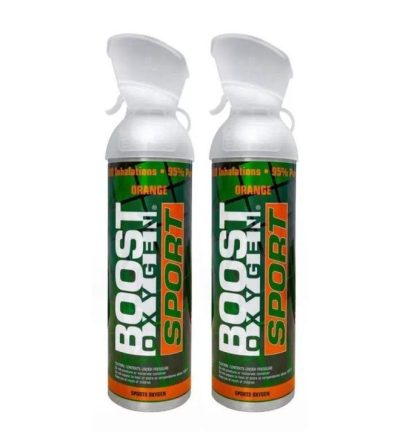 2x 10 Litres of Boost Sport Oxygen in a Can Supplemental - 200 Breath (Large)