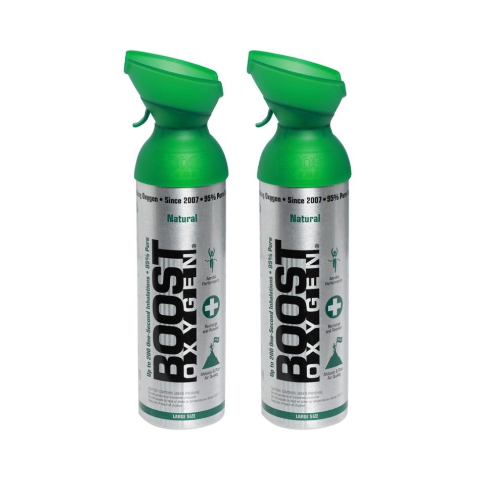 2pk 10 Litres of Boost Pure Oxygen in a Can Supplemental - 200 Breath (Large) - Image 2