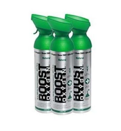 3pk 10 Litres of Boost Pure Oxygen in a Can Supplemental - 200 Breath (Large)