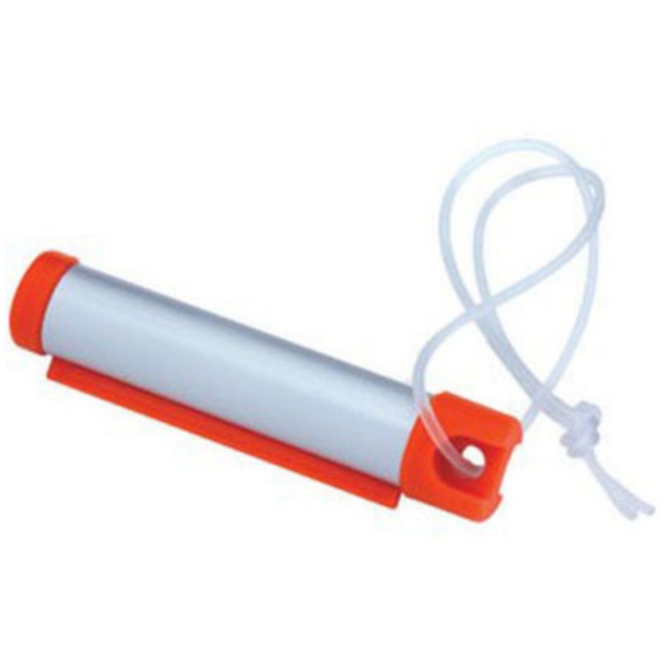 6x Funky Luggage Cylinder Tag Rollout Label for Address Details - Silver/Orange - Image 2