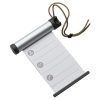 6x Funky Luggage Cylinder Tag Rollout Label for Address Details - Silver/Grey - Image 2
