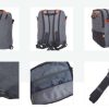 FIB Australia Urban Active Shoulder Bag with Backpack Support - Grey - Image 5