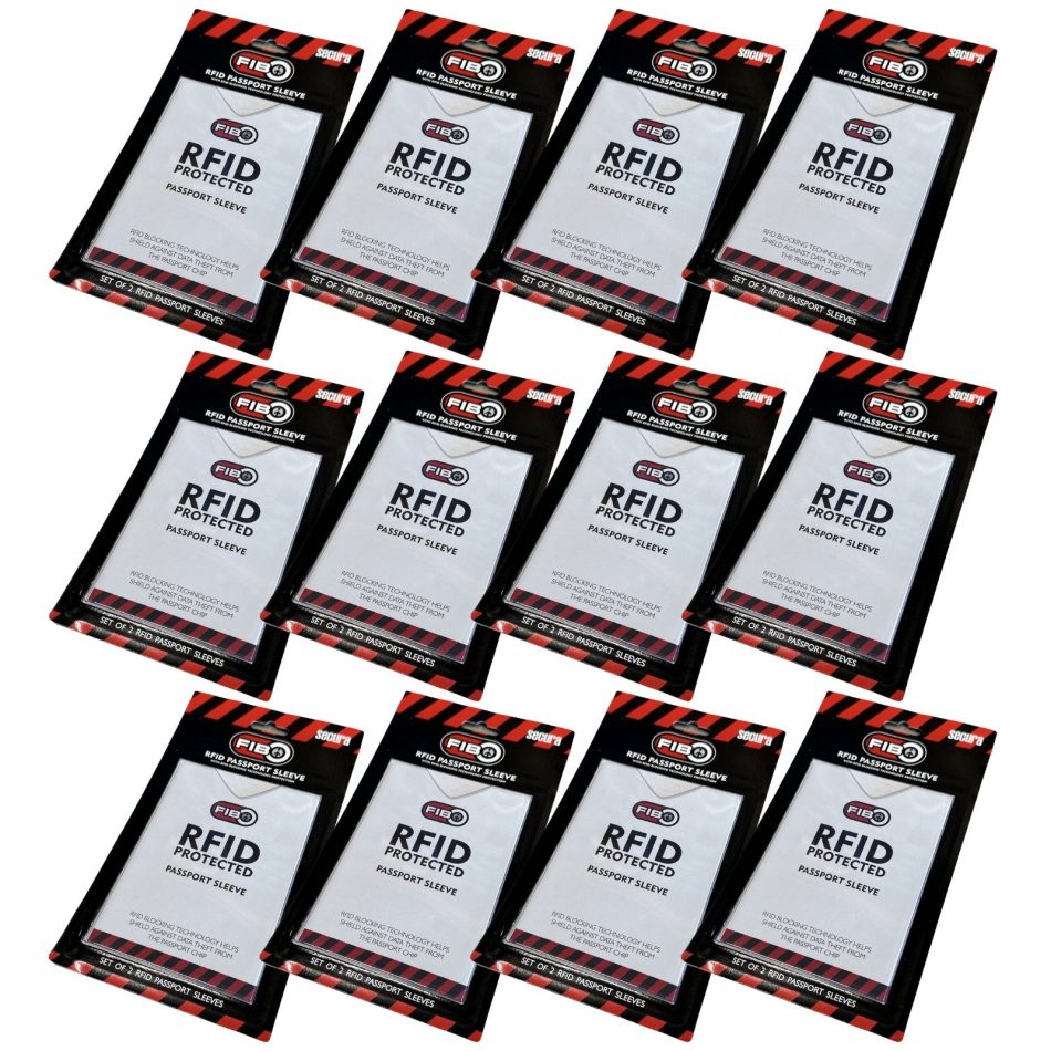 12x RFID Blocking Sleeve Secure Passport ID Protector Anti Thief Scan - White - Image 2