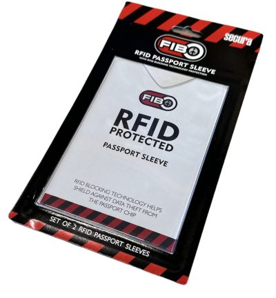 RFID Blocking Sleeve Secure Passport ID Protector Anti Thief Scan - White