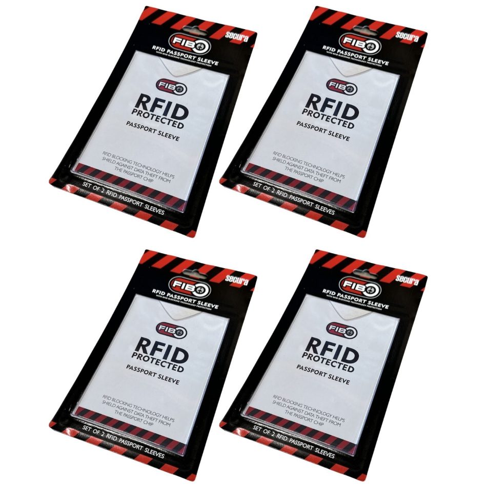 4x RFID Blocking Sleeve Secure Passport ID Protector Anti Thief Scan - White - Image 2