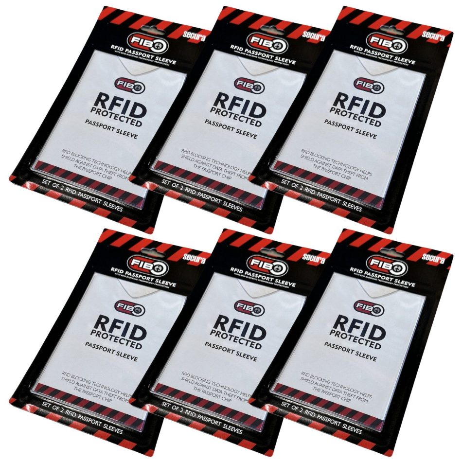 6x RFID Blocking Sleeve Secure Passport ID Protector Anti Thief Scan - White - Image 2